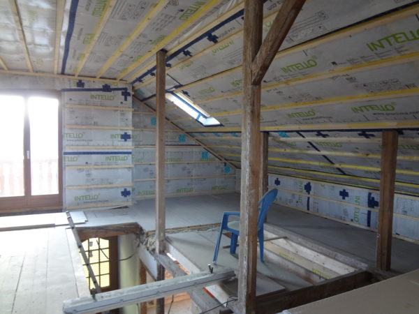 Rénovation fibre bois ou cellulose + étanchéité à l'air