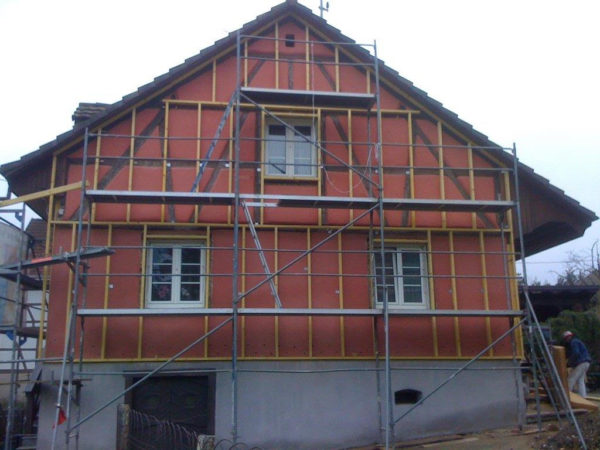 Isolation extérieure mur enduit par fibres bois rigides – Image 6